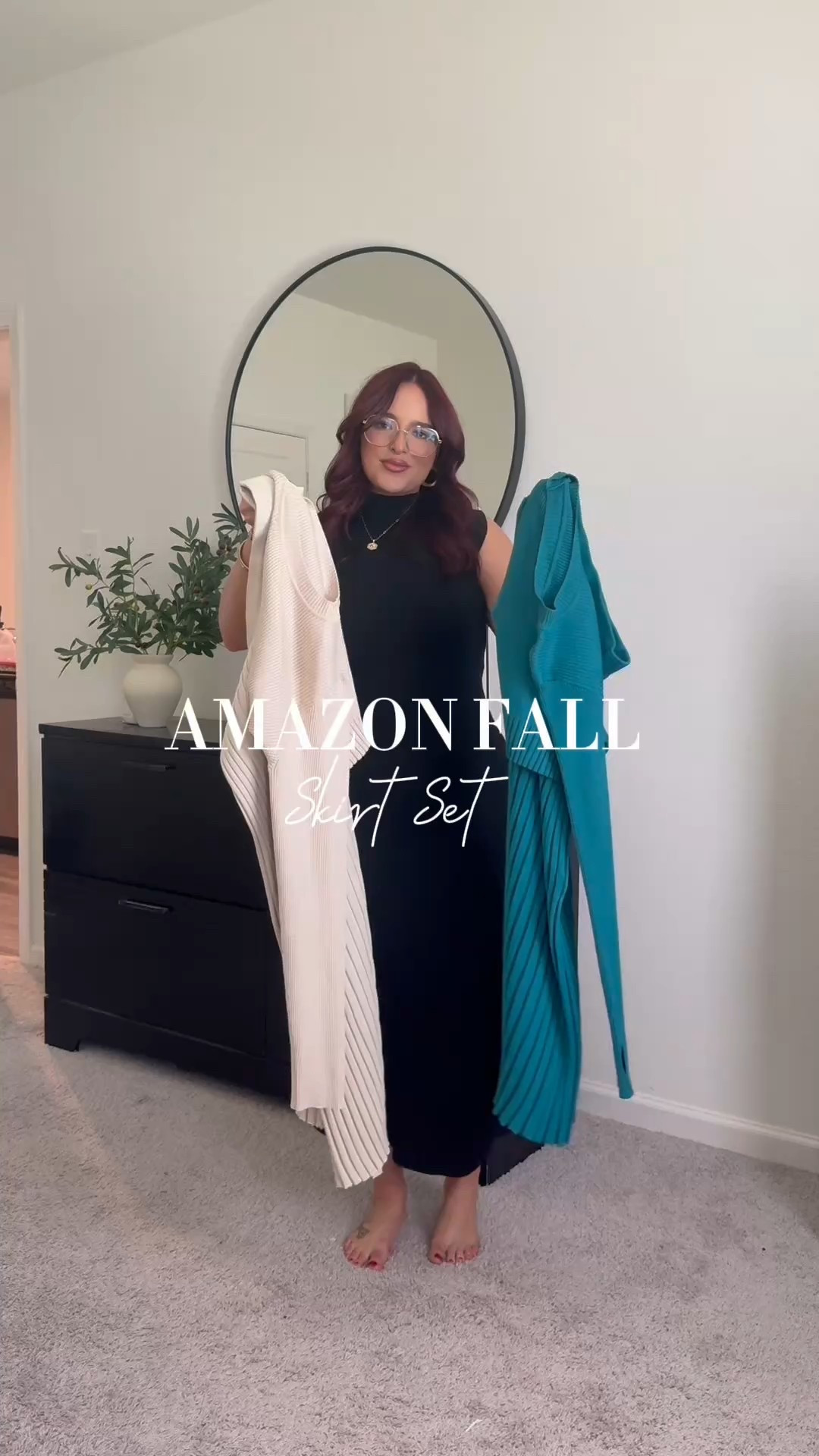 Set: XL does have stretch to it. Runs tts. 

Green set is the color verdant green! 

Neutral set is color apricot!

#falloutfits #fallsets #amazonfinds #midsizefashion 

#LTKmidsize #LTKstyletip