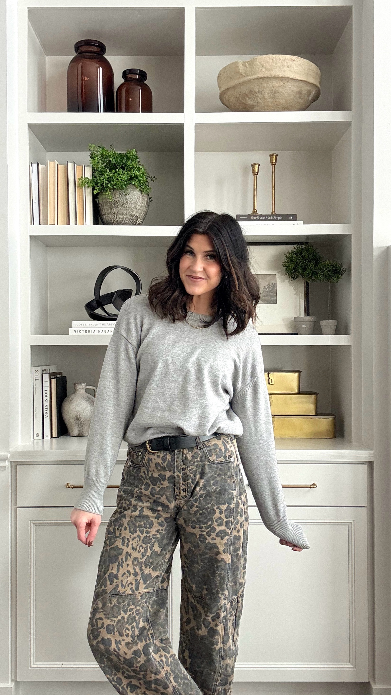 1 base…⁣
5 different looks! ⁣
⁣
The star of the show today are these leopard barrel jeans from @amazon . 
⁣
I followed my formula for outfit building by starting off with searching on Pinterest. I typed in ‘leopard pant outfits’ and it sparked a bunch of different ideas. ⁣
⁣
With 1 base outfit I created 5 different looks. The majority of the outfits are all from Amazon because who has time to shop anywhere else?! ⁣
⁣
#dehartdesigns #ootd #leopardjeanoutfits #leopardpants #capsulewardrobe #easymomoutfits 

#LTKHome #LTKStyleTip #LTKBeauty