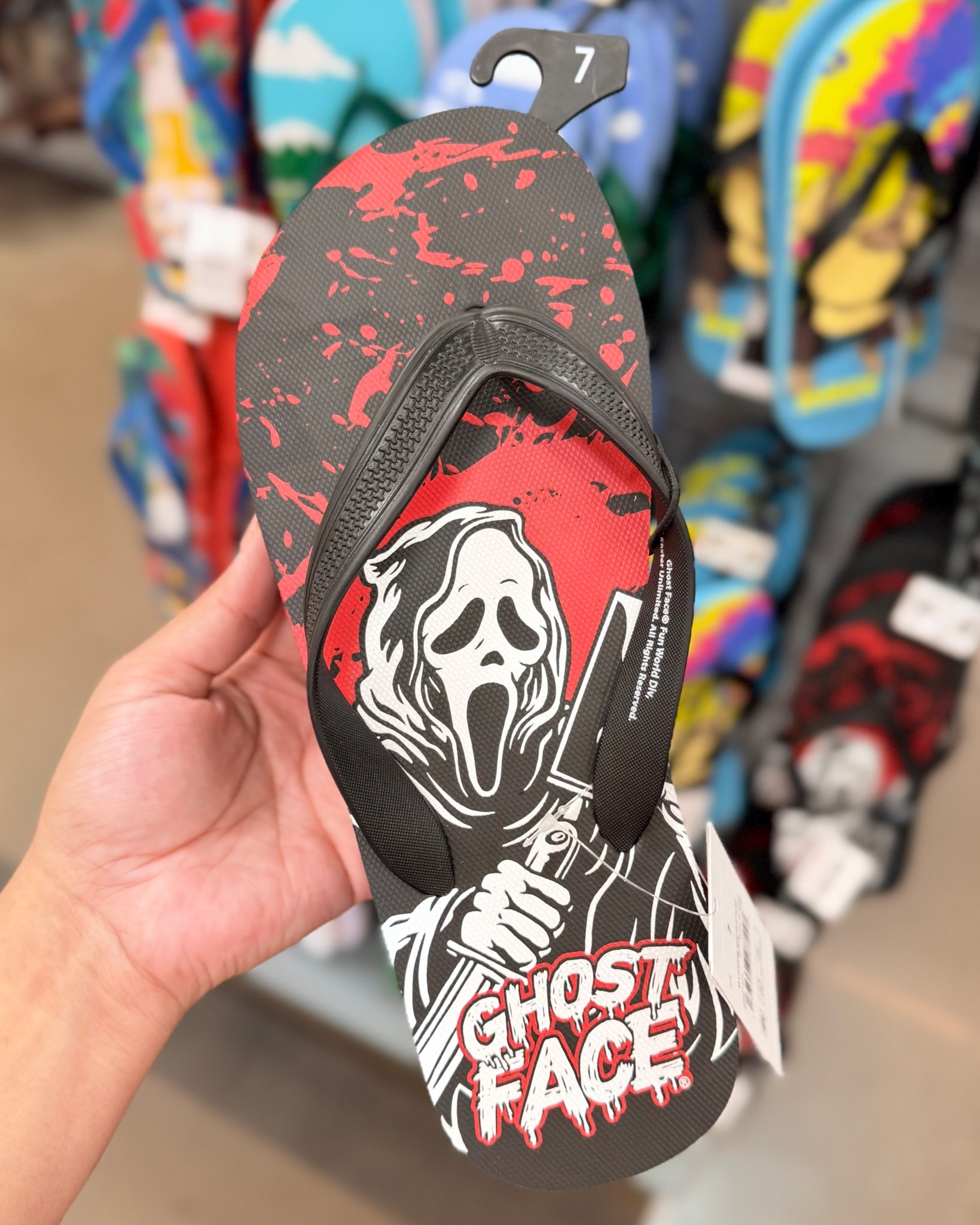 Walmart ✨ men’s ghostface flip flops 

#LTKSeasonal #LTKMens #LTKU