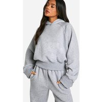 Womens Deep Hem Oversized Hoodie - Grey - S | boohoo (US & Canada)