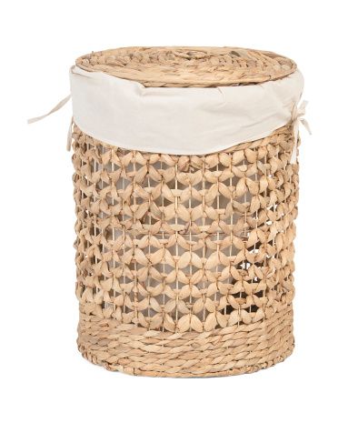 Butterfly Woven Hamper With Inner Liner | TJ Maxx