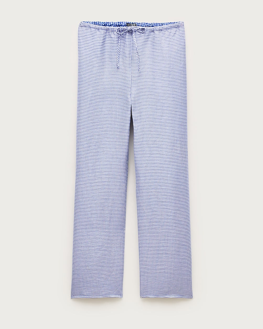 Luna pant in gingham linen blend | J. Crew US