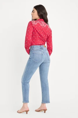 DOLLY JOLEANS PETITE STRAIGHT JEANS | INDIGO1195 | Good American