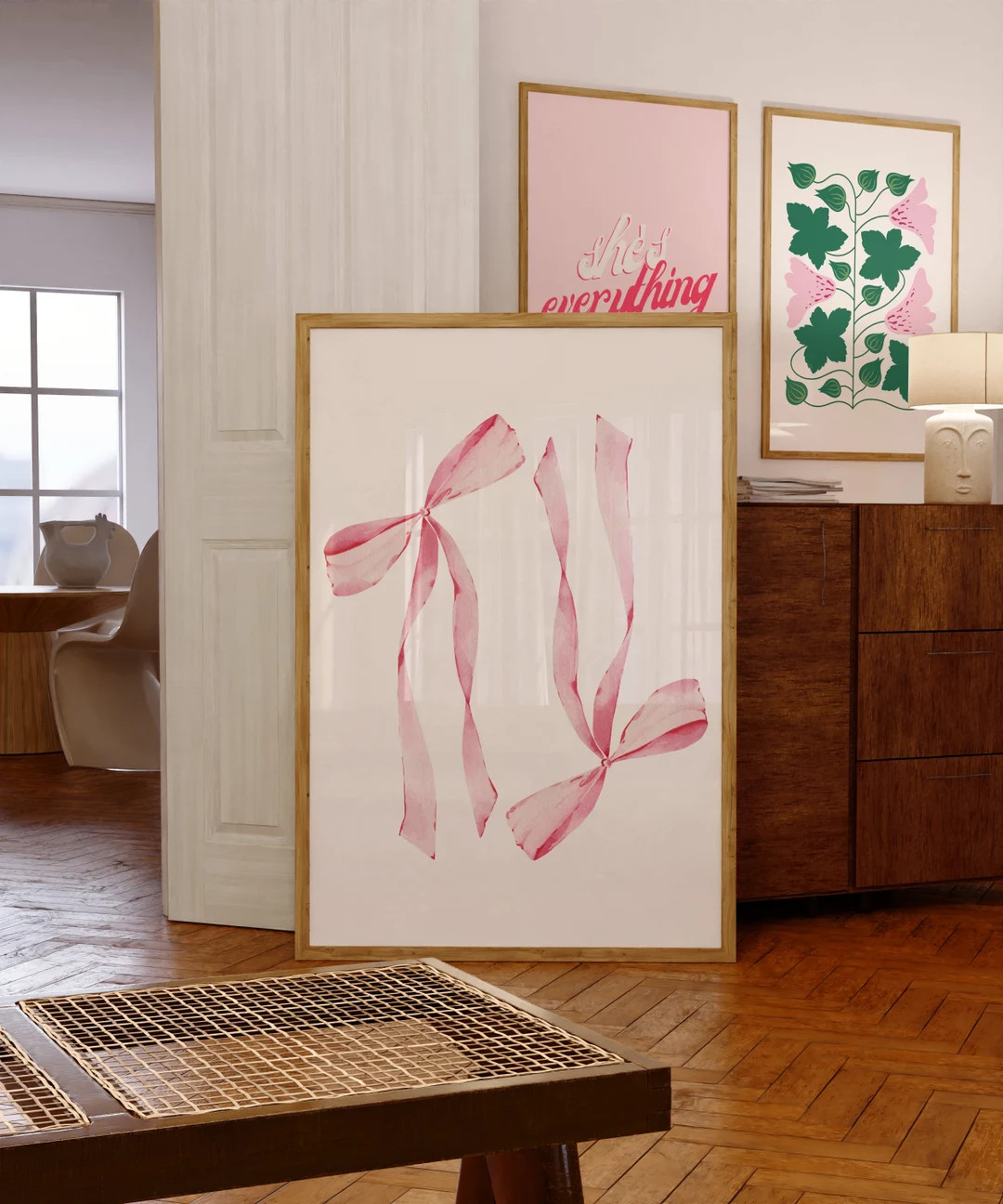 Coquette Pink Bows Digital Wall Art/poster - Etsy | Etsy (US)