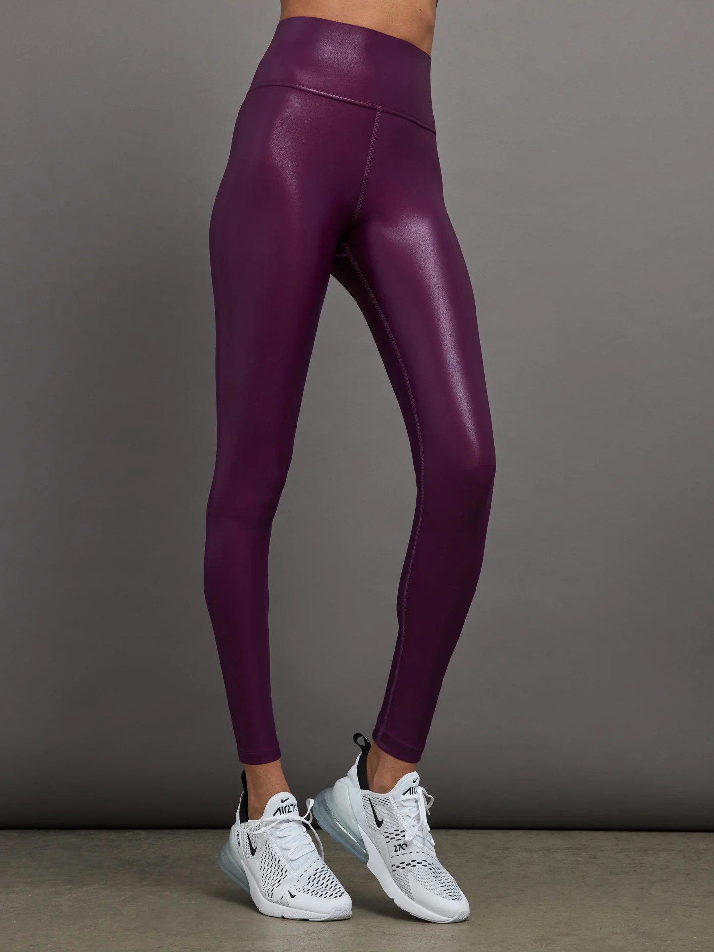 High Rise Full-Length Legging in Takara Shine - Pickled Beet | Carbon38