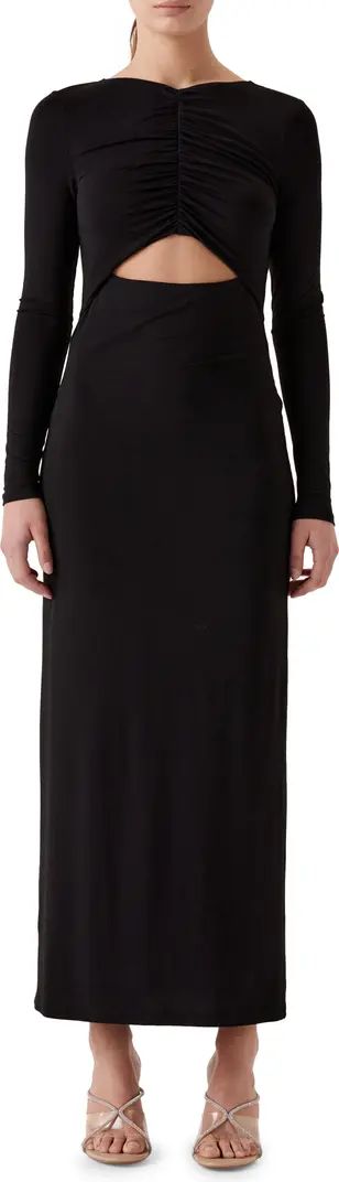 Stella Center Cutout Long Sleeve Knit Dress | Nordstrom