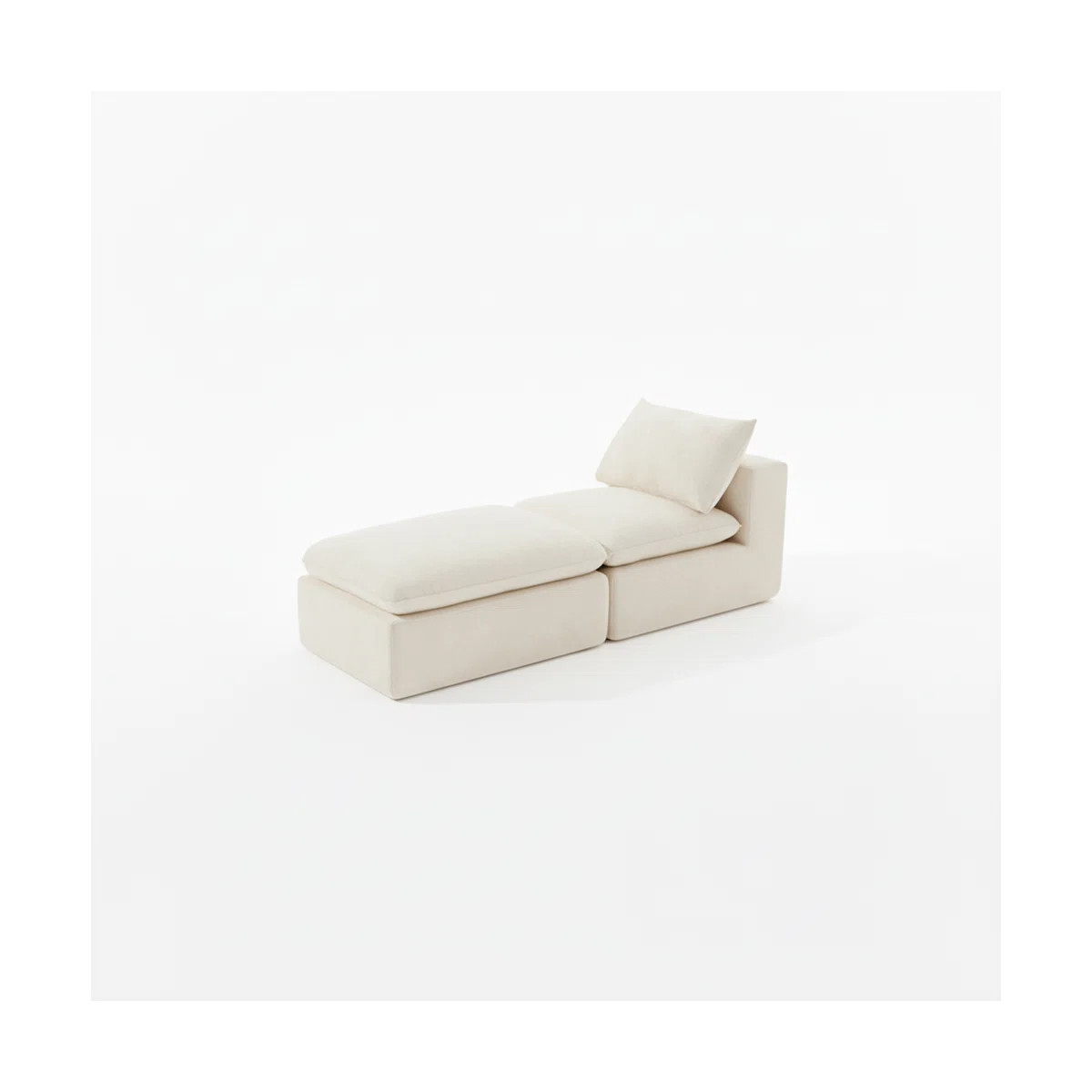 Modern Chenille cloud sofa, freely combinable, comfortable to sit on, suitable for modern living ... | Wayfair North America