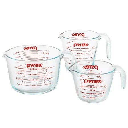 Pyrex 3-pc Glass Measuring Cup Set | Walmart (US)
