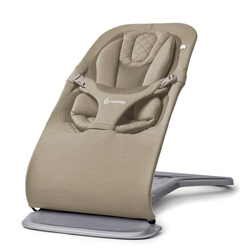 Ergobaby Evolve 3-in-1 Bouncer, Adjustable Multi Position Baby Bouncer Seat, Fits Newborn to Toddler, Soft Olive | Amazon (US)