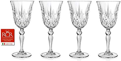 RCR Cristalleria Italiana Crystal Glass Drinkware Set (Wine Goblet (7.25 oz) - 4 Piece) | Amazon (US)