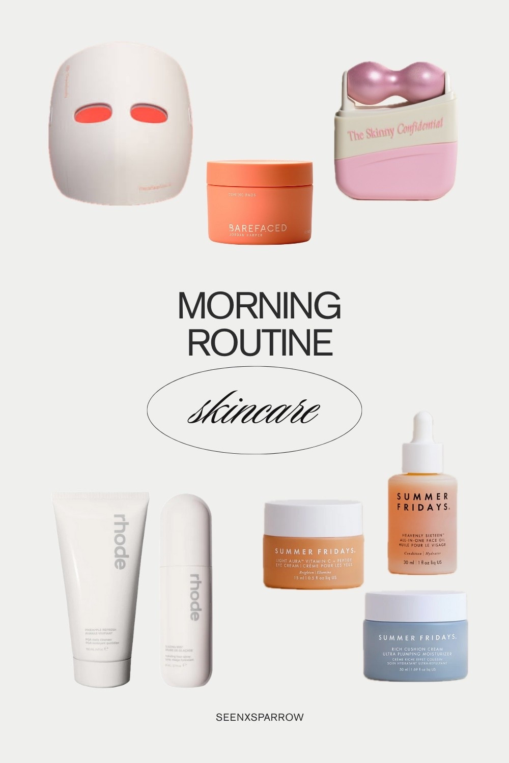 My current morning skincare routine ✨ been loving my new ice roller + red light mask.

#LTKselfcare #LTKBeauty #LTKmorningroutine