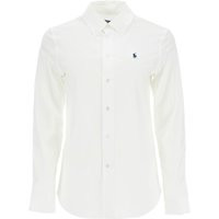 Polo Ralph Lauren White Slim Fit Cotton Shirt For Women With Long Sleeves | Balardi (US & Canada)