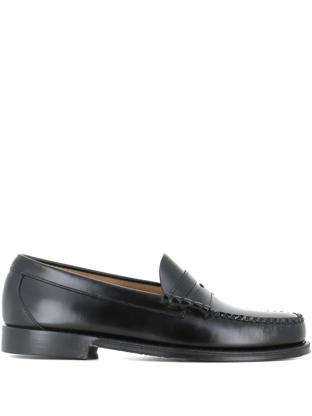 G.H.Bass stitched penny loafers - Black | Farfetch Global