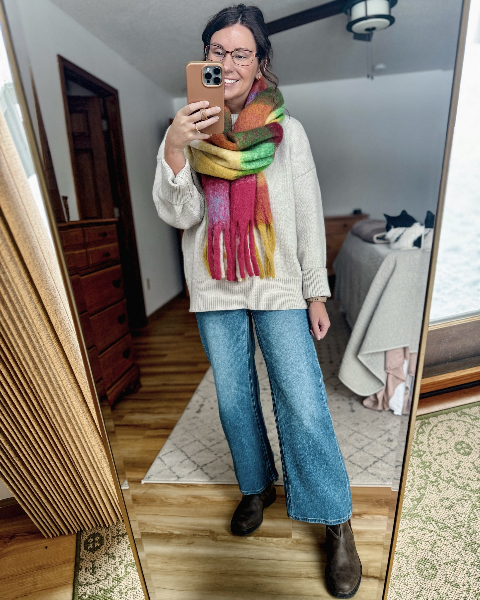 Wearing xs in my tee, xs in my sweater (stone), 24/26” inseam in my jeans, small in my puffer vest, and 6 in my blundstone boots! 

#LTKPetite #LTKootd #LTKgrwm