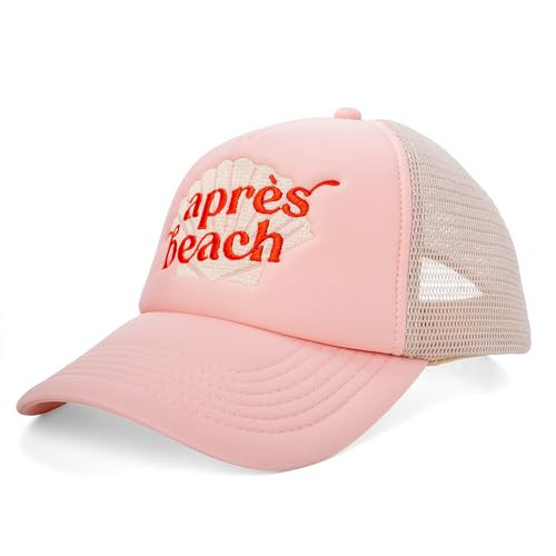 PACIFIC BRIM Women's Adjustable Cap Mesh Side Panels Trucker Hat - Apres Beach | Amazon (US)