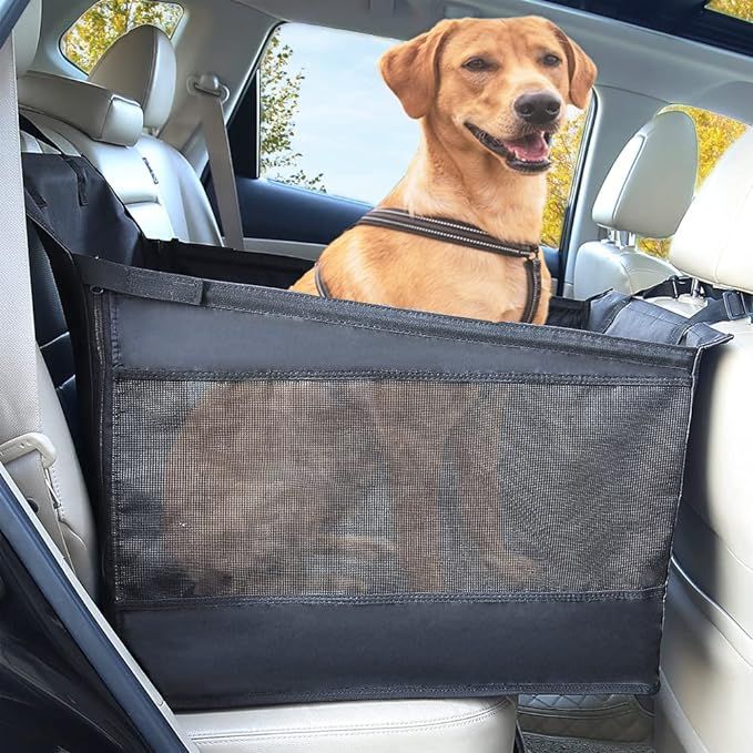 Large Dog Car Seat - Dog Car Seat for Large Dogs, Half Hammock Dog Seat Cover Water-Resistant for... | Amazon (US)