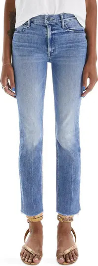 MOTHER The Dazzler Crop Fray Hem Skinny Jeans | Nordstrom | Nordstrom