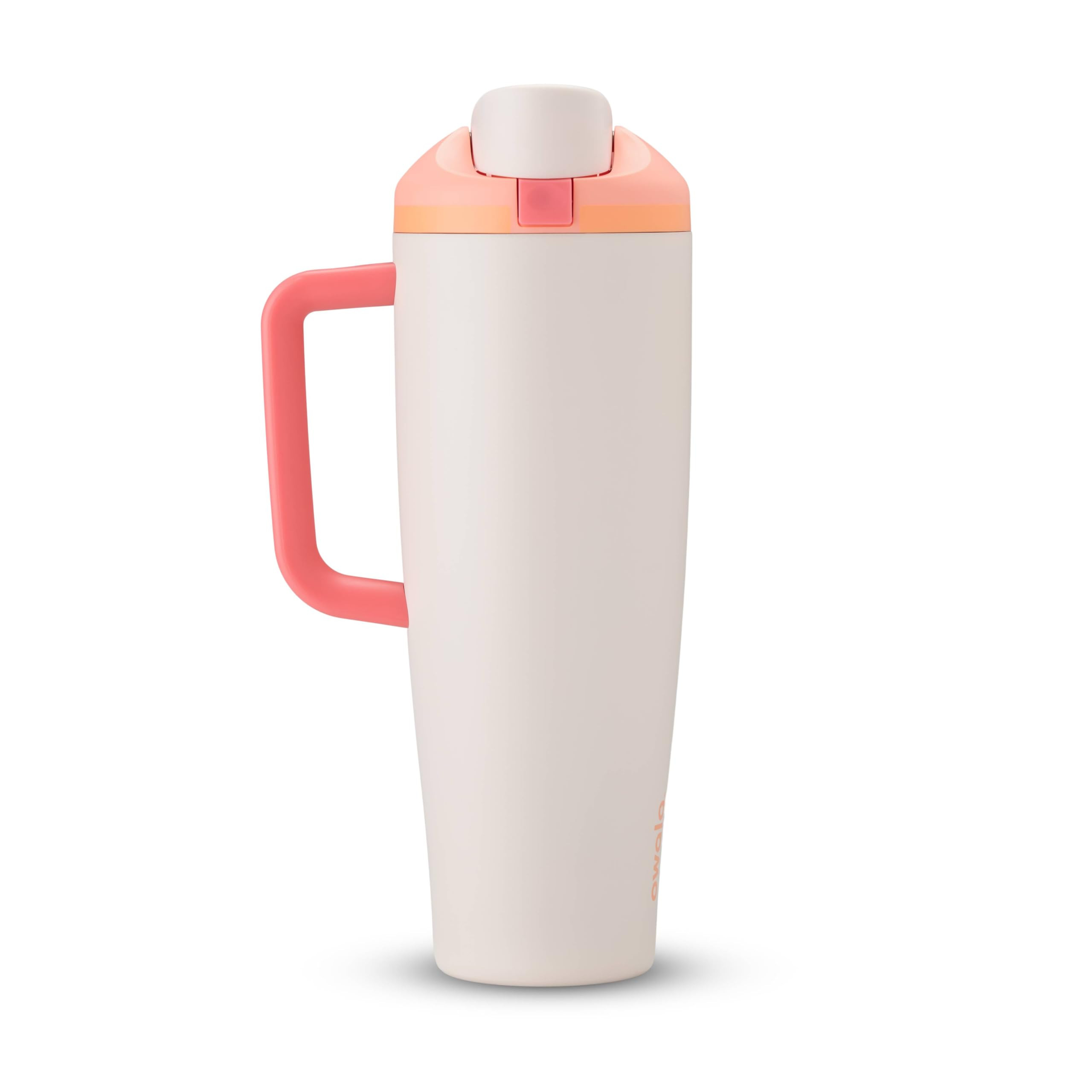 Owala FreeSip Tumbler - Stainless Steel-40-oz.-Orange/Tan(Sparkling Sherbet) | Amazon (US)