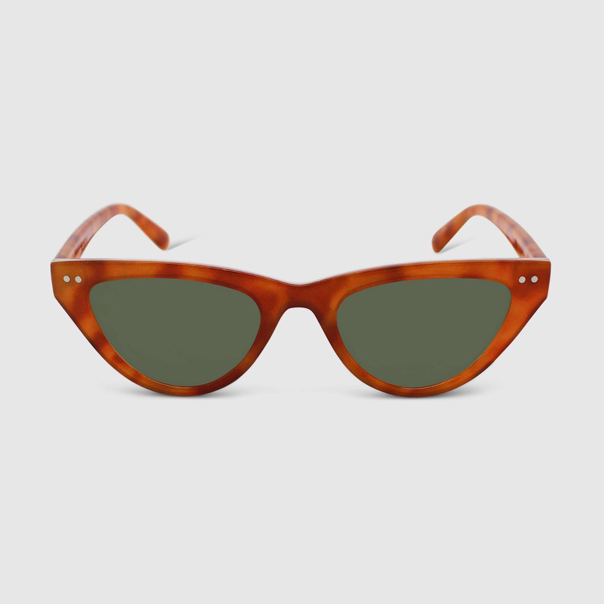 Women's Crystal Plastic Cateye Sunglasses - Wild Fable™ Light Brown | Target
