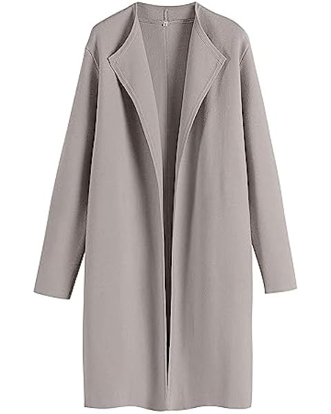 ANRABESS Women's Open Front Knit Lightweight Cardigan Casual Long Coatigan Sweater Lady Jacket Co... | Amazon (US)