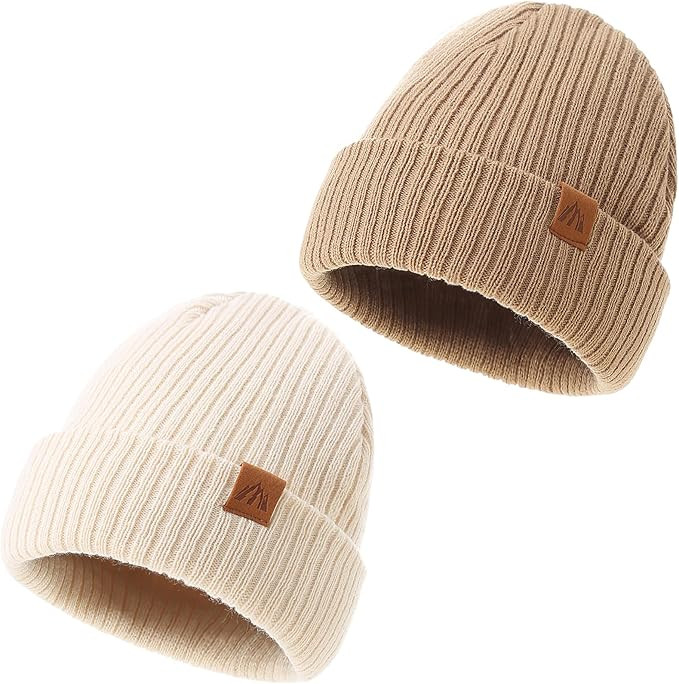 LMLALML Beanie for Toddler Boys Elegant Baby Beanie Knit Winter Hat for Kids | Amazon (US)