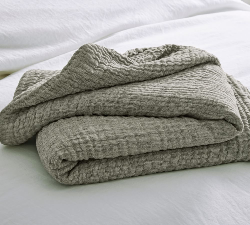 Cloud Linen Blanket | Pottery Barn (US)