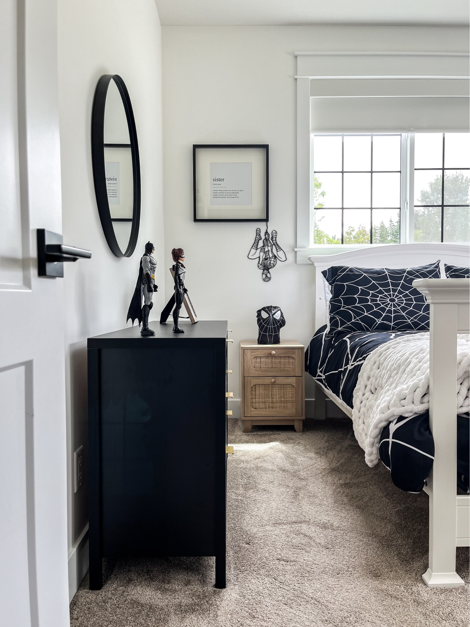 H O M E / hung this 27.5” modern metal round wall mounted mirror in Jade’s room to complete her superhero bedroom makeover 

Walmart | Wayfair | Furniture | Dresser | Nightstand | Amazon Toys

#LTKcanada #LTKkids #LTKhome