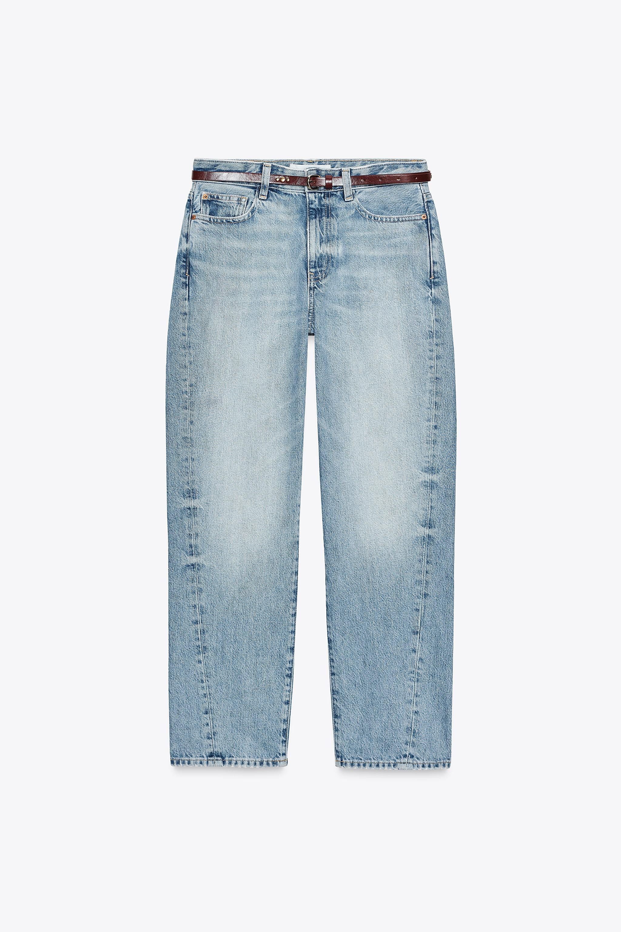 JEANS Z1975 NEW MOM FIT HOGE TAILLE CEINTUUR | Zara US