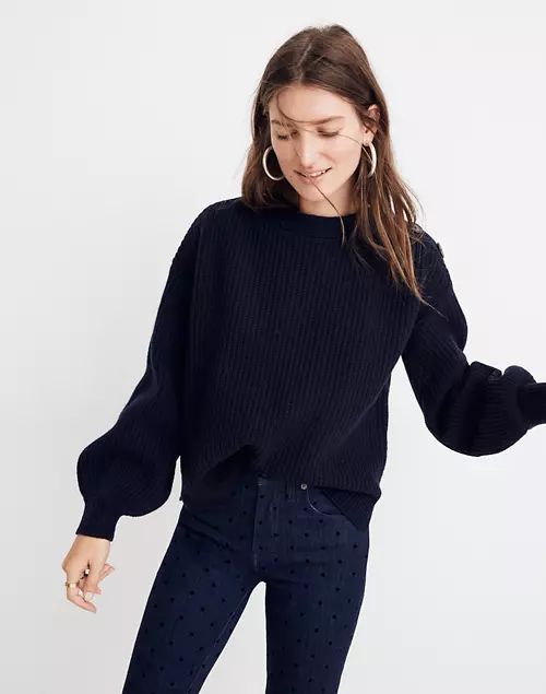 Boatneck Button-Shoulder Sweater | Madewell