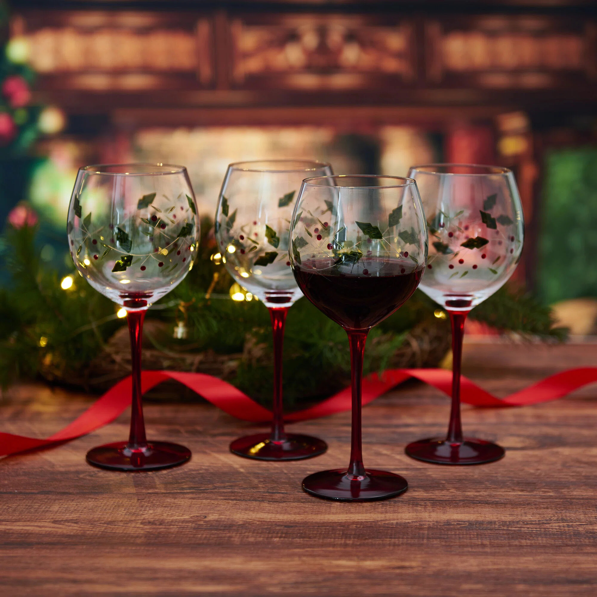 Pfaltzgraff Winterberry 13 oz. Wine Goblets & Reviews | Wayfair | Wayfair North America