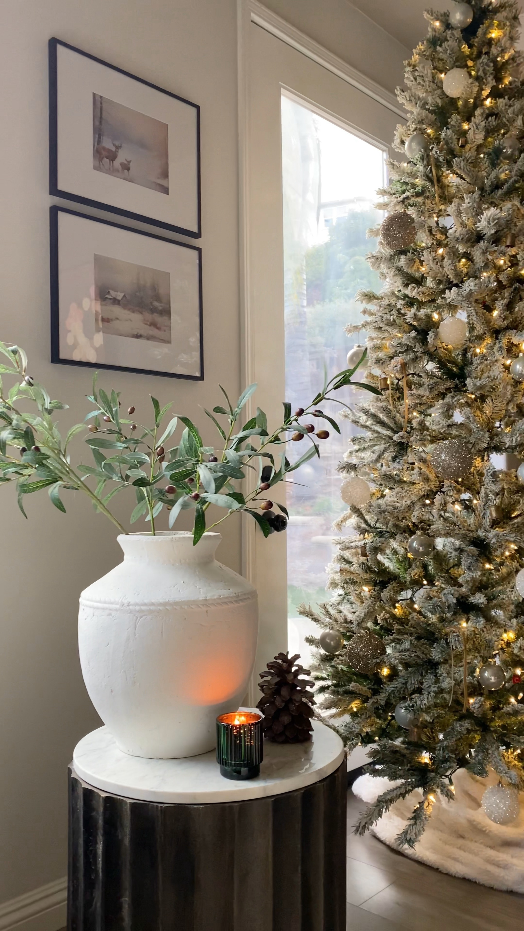 My favorite holiday decor, including my favorite vase (still available in black), my favorite affordable tinsel ornaments and ribbon, and my favorite all-time candle!

Holiday candle. Pine candle. White vase. Terracotta vase. Winter art. Christmas art. Black frames with mat. Tinsel ornaments. Velvet ribbon. Affordable ornaments. #targethome #target 

#LTKfindsunder50 #LTKHoliday #LTKhome