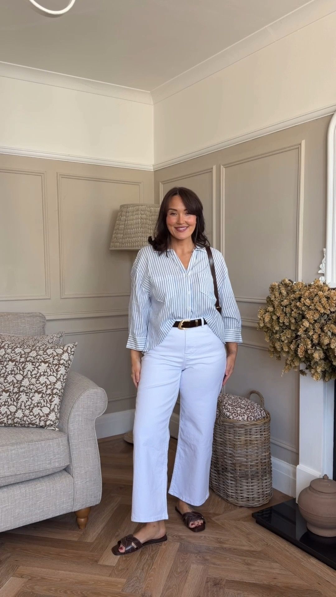 The perfect spring combination to me is a crisp ankle grazer jean worn with a loose light shirt. It's stylish but understated. Then tying it all in with the same colour accessories gives it a real polished look.#LTKspring

#LTKuk #LTKsummer