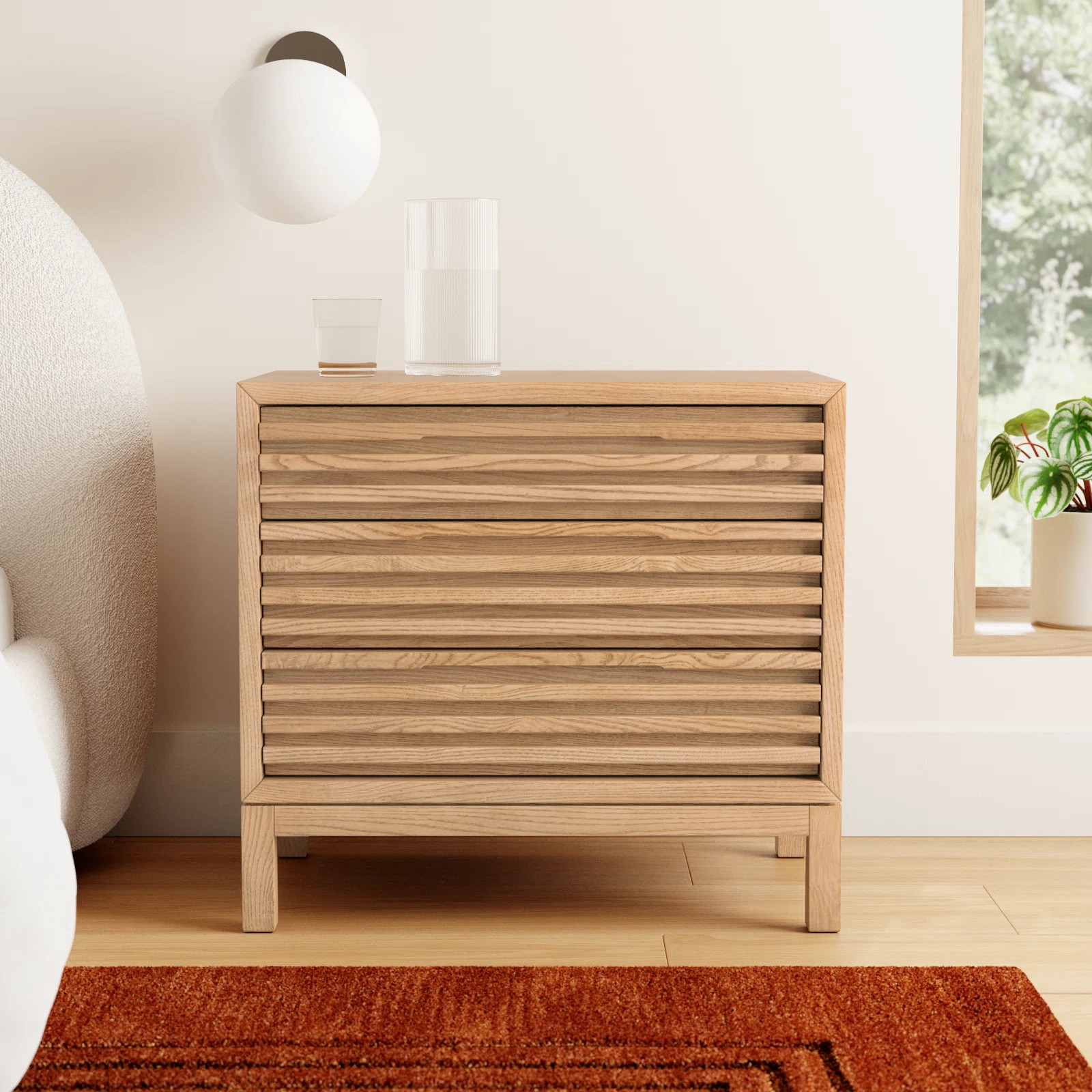 Finnian 28'' W Solid Wood Nightstand | Wayfair North America