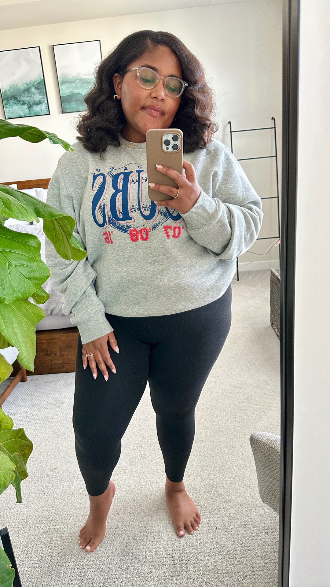 Friday OOTD! These are the very best leggings and are SO COMFY! they feel like butter, haha, but truly! Also, I actually found the link to the sweatshirt I got on my recent trip to Chicago! 🙌🏾

#LTKActive #LTKPetite #LTKSeasonal