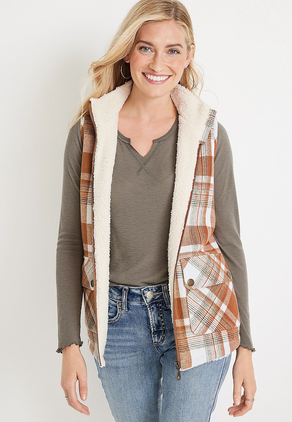 Plaid Vest | Maurices