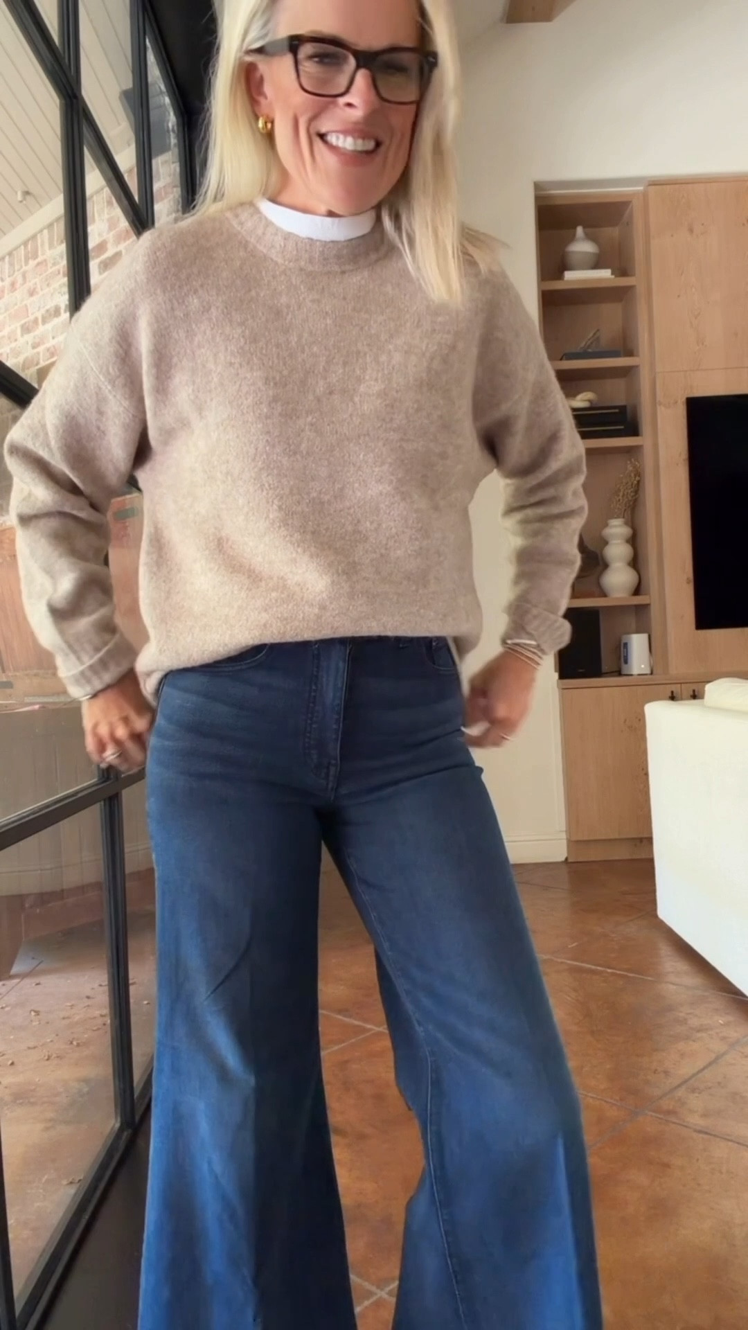 Sweater is so soft! Love pairing with tee underneath of dimention and texture 


@madewell #madewell #madewellpartner #ad
Oatmeal sweater TTS
denim TTS on sale
Merino wool sweater TTS 

#LTKOver40 #LTKStyleTip #LTKFamily