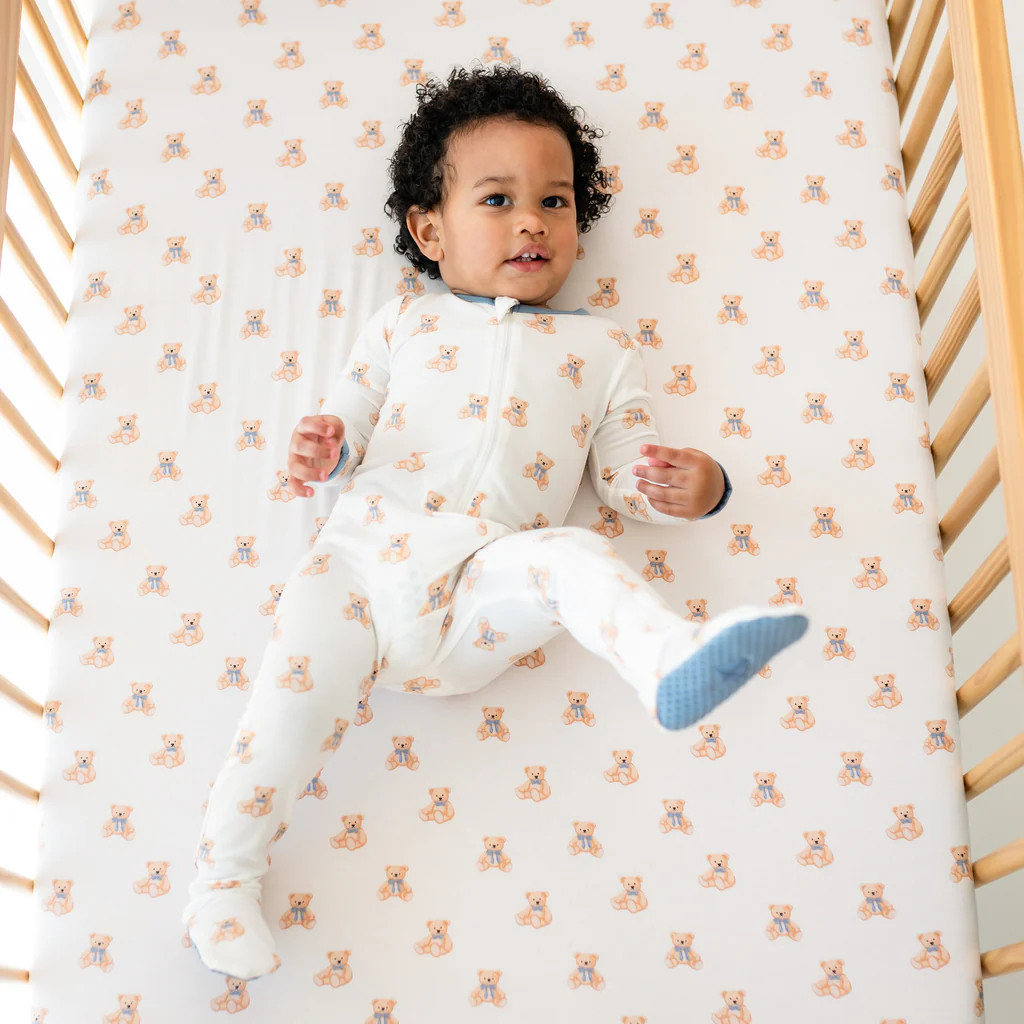 Zippered Footie in Teddy Bear | Kyte Baby