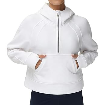 THE GYM PEOPLE Womens' Hoodies Half Zip Long Sleeve Fleece Crop Pullover Sweatshirts with Pockets... | Amazon (US)