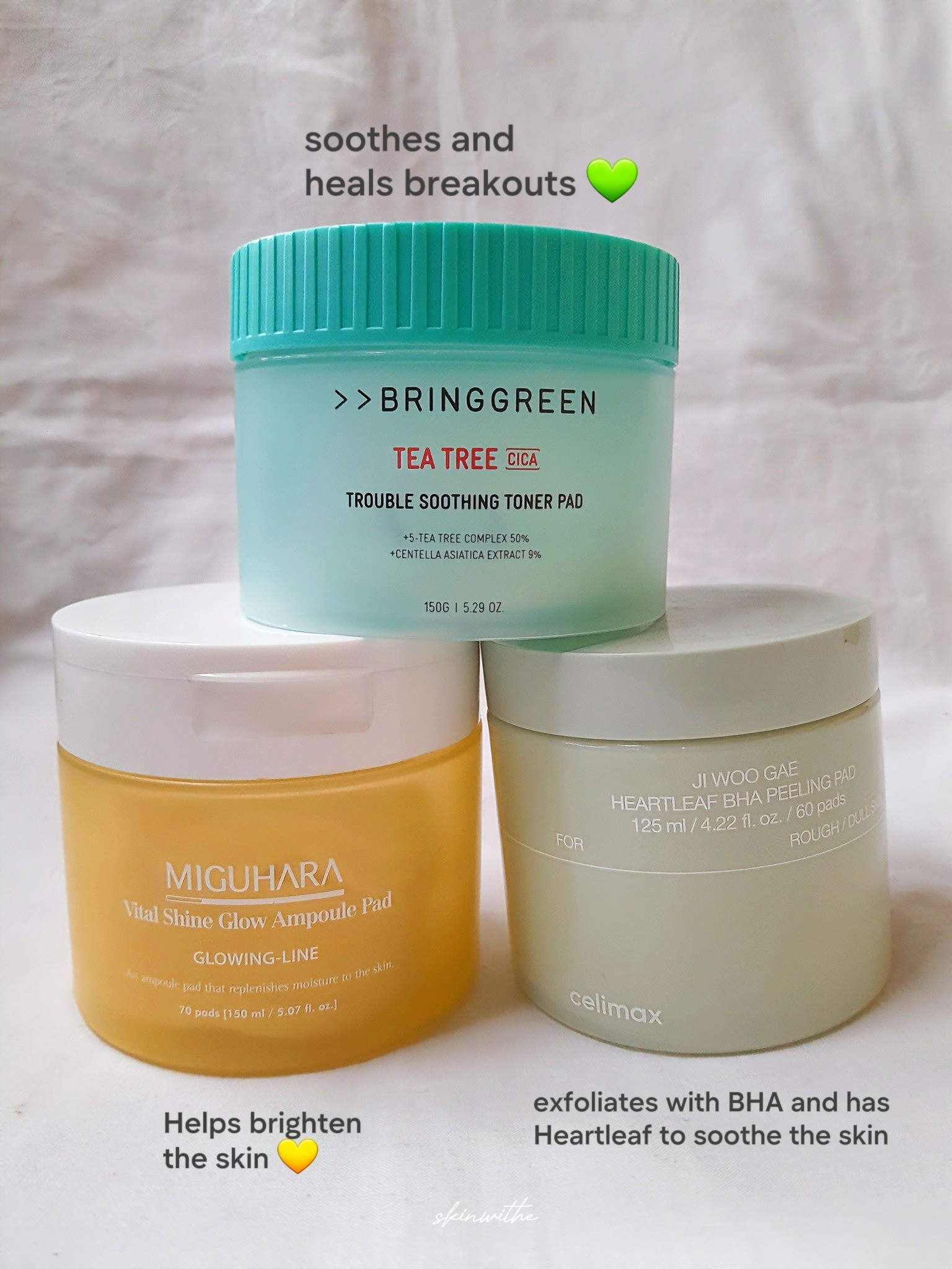 Toner pads to soothe brighten and exfoliate 💕Korean skincare kbeauty 

#LTKGiftGuide #LTKHoliday #LTKBeauty