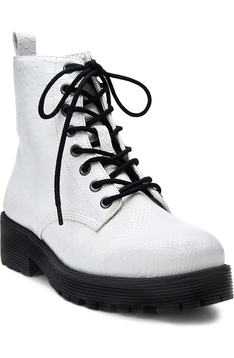 Lotus Croc Embossed Bootie | Nordstrom