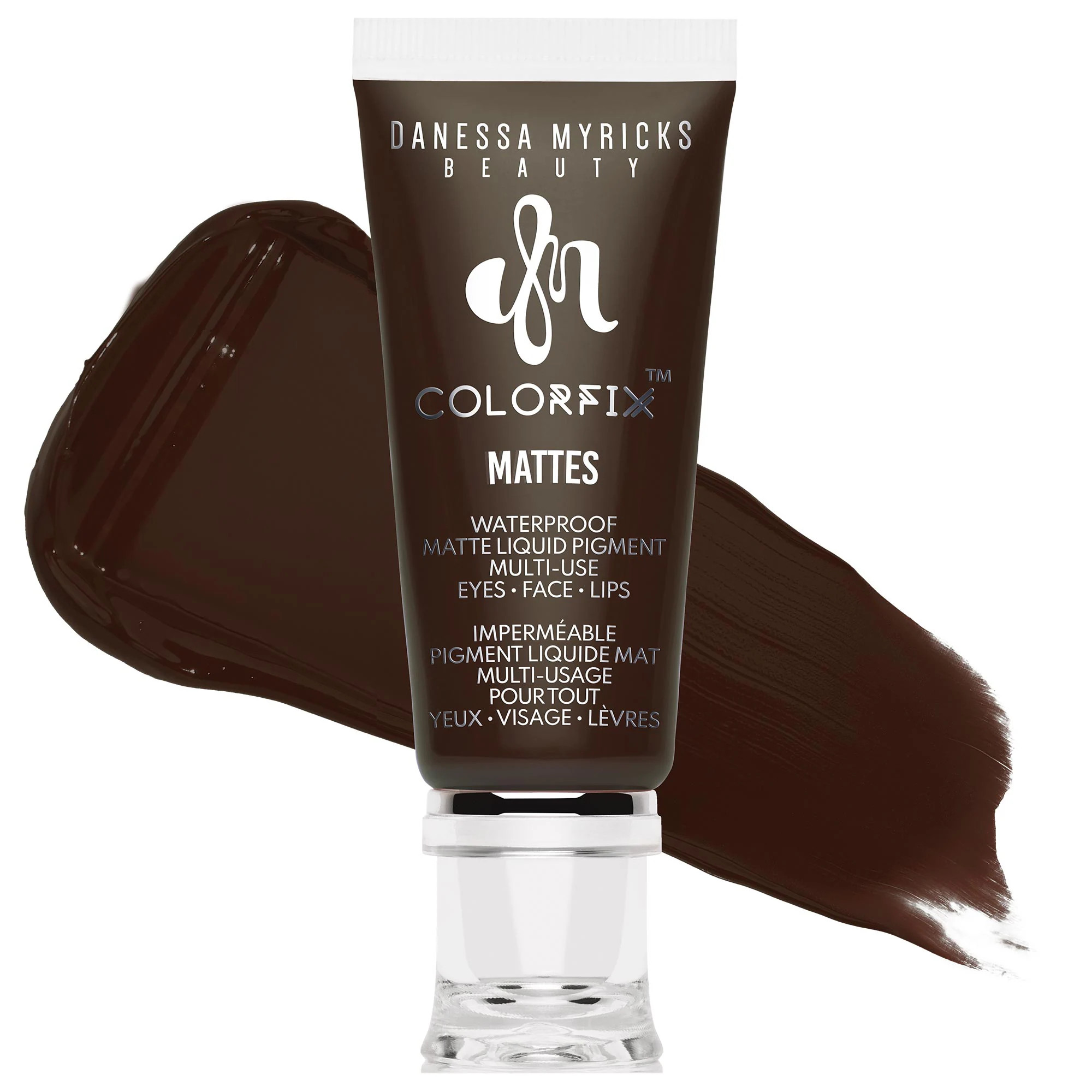Danessa Myricks Beauty Colorfix - Multi-Use Eye, Cheek & Lip Waterproof Liquid Pigment Chocolate 0.34 oz / 10 mL | Sephora (US)