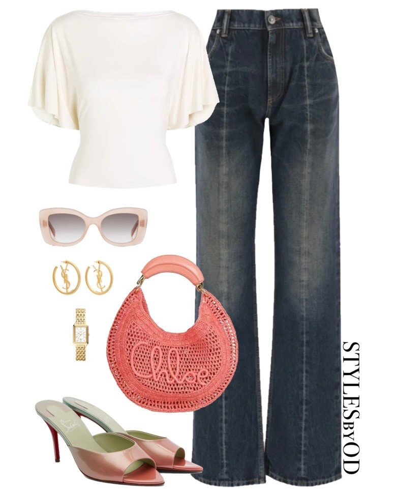 PLAYFUL & STYLISH🍡🙌🏼

Whether you're heading to a boozy brunch or a late-afternoon date, this look balances high-end luxury with the perfect pair of wide-leg denim giving it an effortless finish✨
#LTKstyletip #colourful #spring #summer #easter

#LTKootd