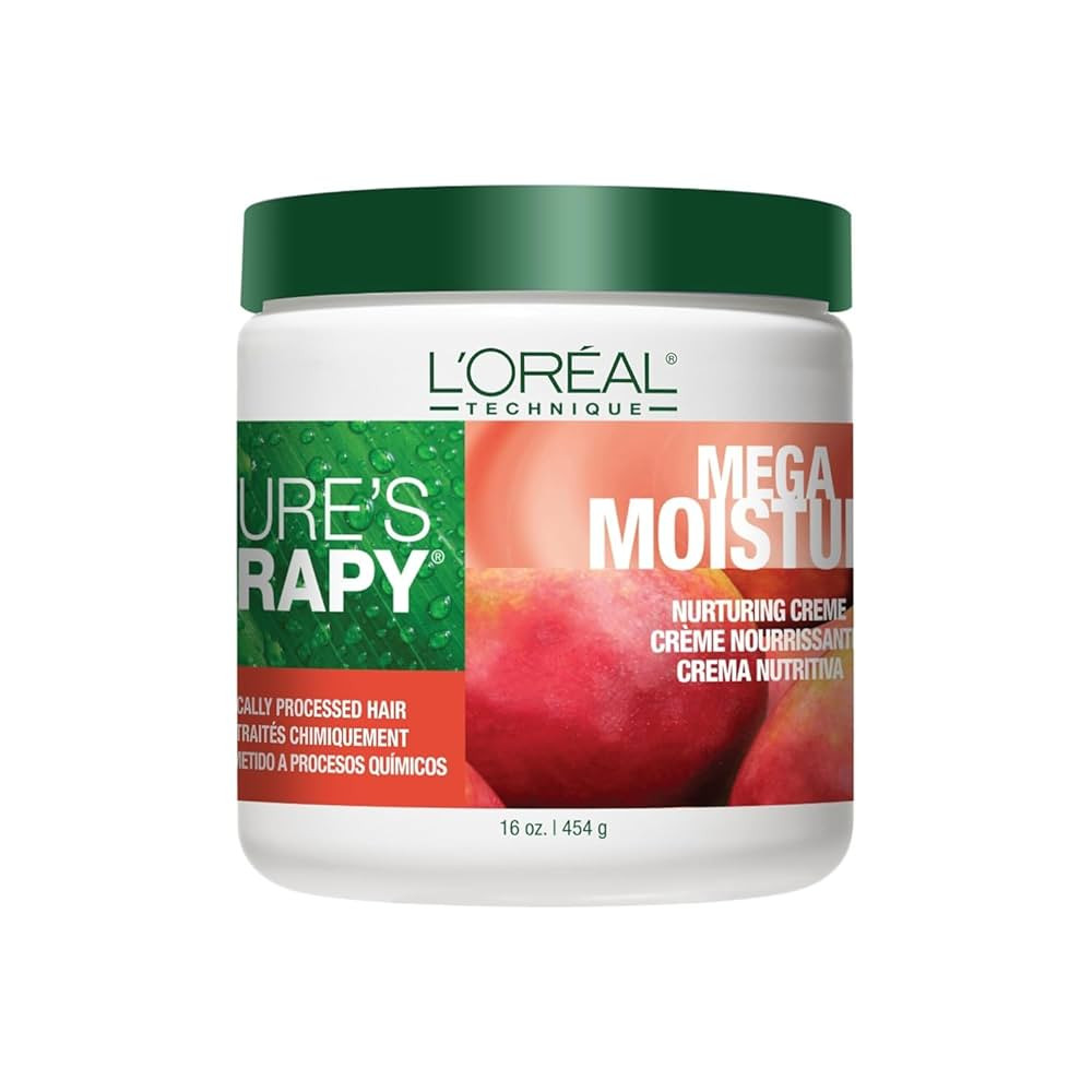 L'OREAL TECHNIQUE Nature's Therapy Mega Moisture Crème - Conditioning and Detangling Hair Cream,... | Amazon (US)