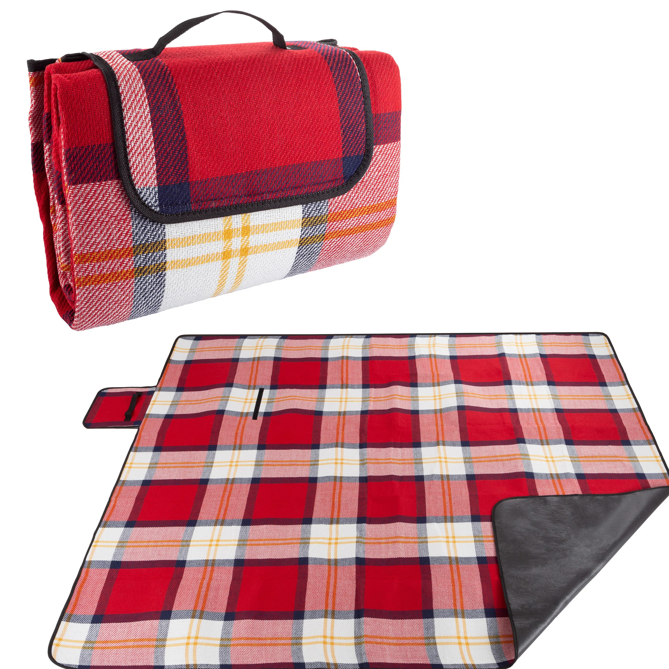 Wakeman Outdoor Picnic Blanket with Foam Padding - Waterproof and Foldable Beach Mat for Travel, ... | Wayfair North America