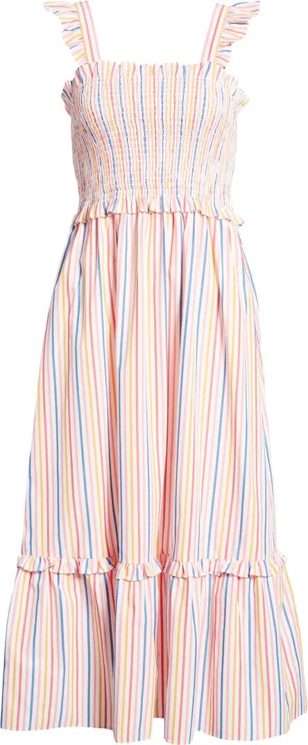 Draper James Kimberly Stripe Smocked Midi Dress | Nordstrom | Nordstrom