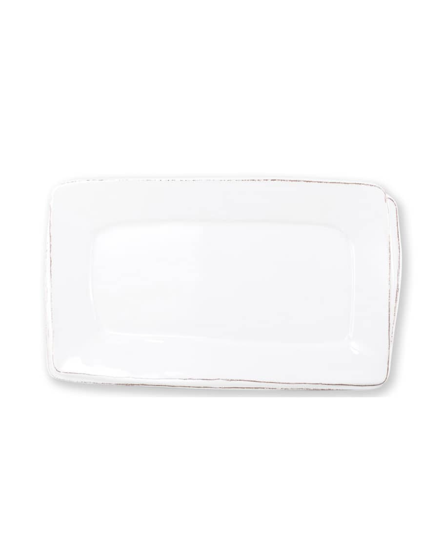 Vietri Melamine Lastra Rectangular Platter, White | Neiman Marcus