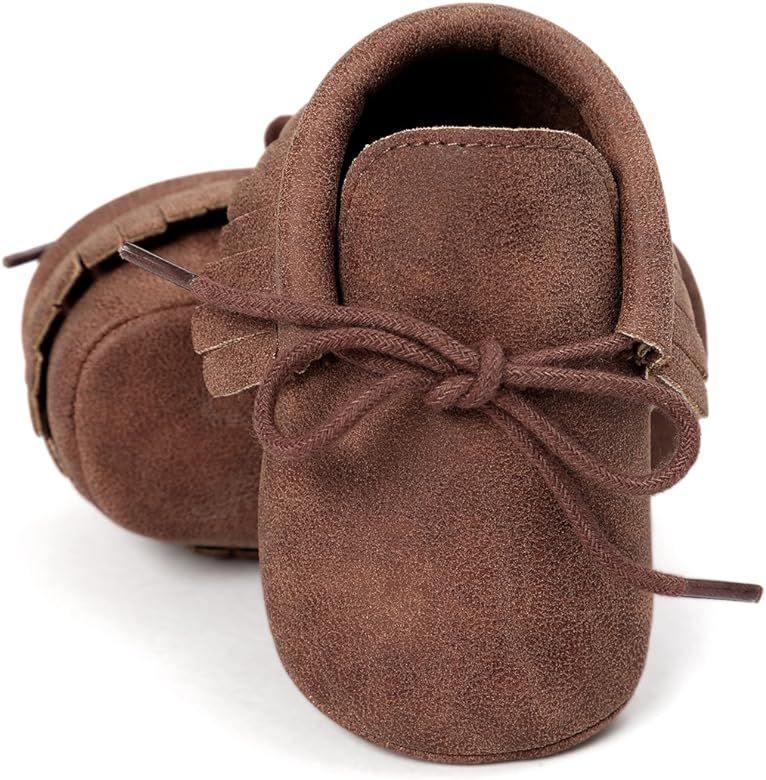 Baby Boys Girls Moccasins Sneakers Soft Sole Tassels Prewalker Anti-Slip Shoes | Amazon (US)