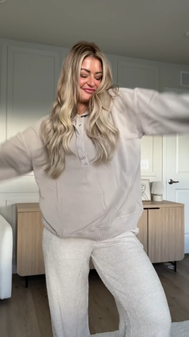 Latest Aerie has arrived! Cozy, so cute & most of it’s on sale!! 

Gray Sherpa trousers- XS 
Gray mock neck- M
Gray Sherpa Henley- S
Gray & blue joggers- XS short
Boucle tee & pants- S 
Blue quarter zip- S 
Oh snap sweater- XS 



Aerie athleisure, Aerie cozy outfits, Aerie haul 2025, Aerie try-on haul, Aerie loungewear, Aerie activewear, Aerie winter haul, Aerie new arrivals, cozy Aerie athleisure haul, Aerie winter cozy outfits, Aerie matching sets haul, best Aerie loungewear sets, Aerie leggings try on, Aerie oversized sweatshirts, Aerie comfy outfit ideas, Aerie everyday athleisure, Aerie mom-friendly outfits, Aerie softest leggings, Aerie off-duty outfit haul, Aerie airport outfit ideas, cozy aesthetic outfits, athleisure outfit inspo, winter athleisure haul, comfy mom outfits, TikTok viral Aerie, cozy capsule wardrobe, best loungewear for busy moms, soft girl cozy outfits, #AerieHaul, #AerieAthleisure, #AerieTryOn, #CozyAthleisure, #AerieOutfits, #AerieLoungewear, #WinterAthleisure, #CozyGirlSeason, #MomOutfitInspo#LTKStyleTip 



#LTKootd #LTKFindsUnder50 #LTKmomlife