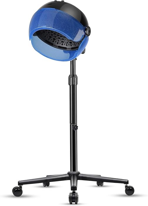 Hooded Hair Dryer, 1500W Standing Hair Dryer with Time Settings, Touch Controls and 3 Temperature... | Amazon (US)