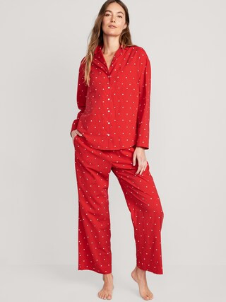 Oversized Printed Pajama Set for Women | Old Navy (US)
